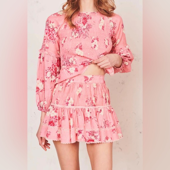 LoveShackFancy Jennings in Raspberry Sz XS - Picture 1 of 1